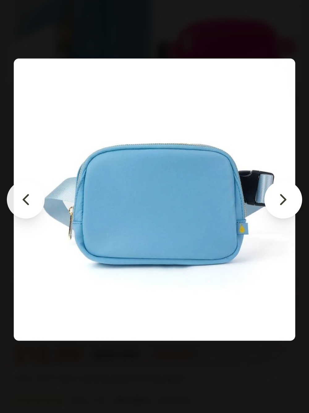 Light Blue Nylong Crossbody/Sling  Bag